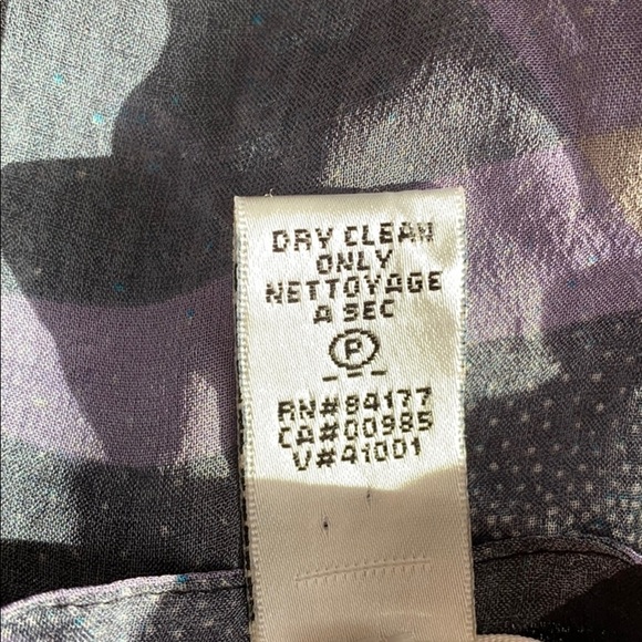 Diane von Furstenberg sheer silk twist front top - Picture 7 of 7